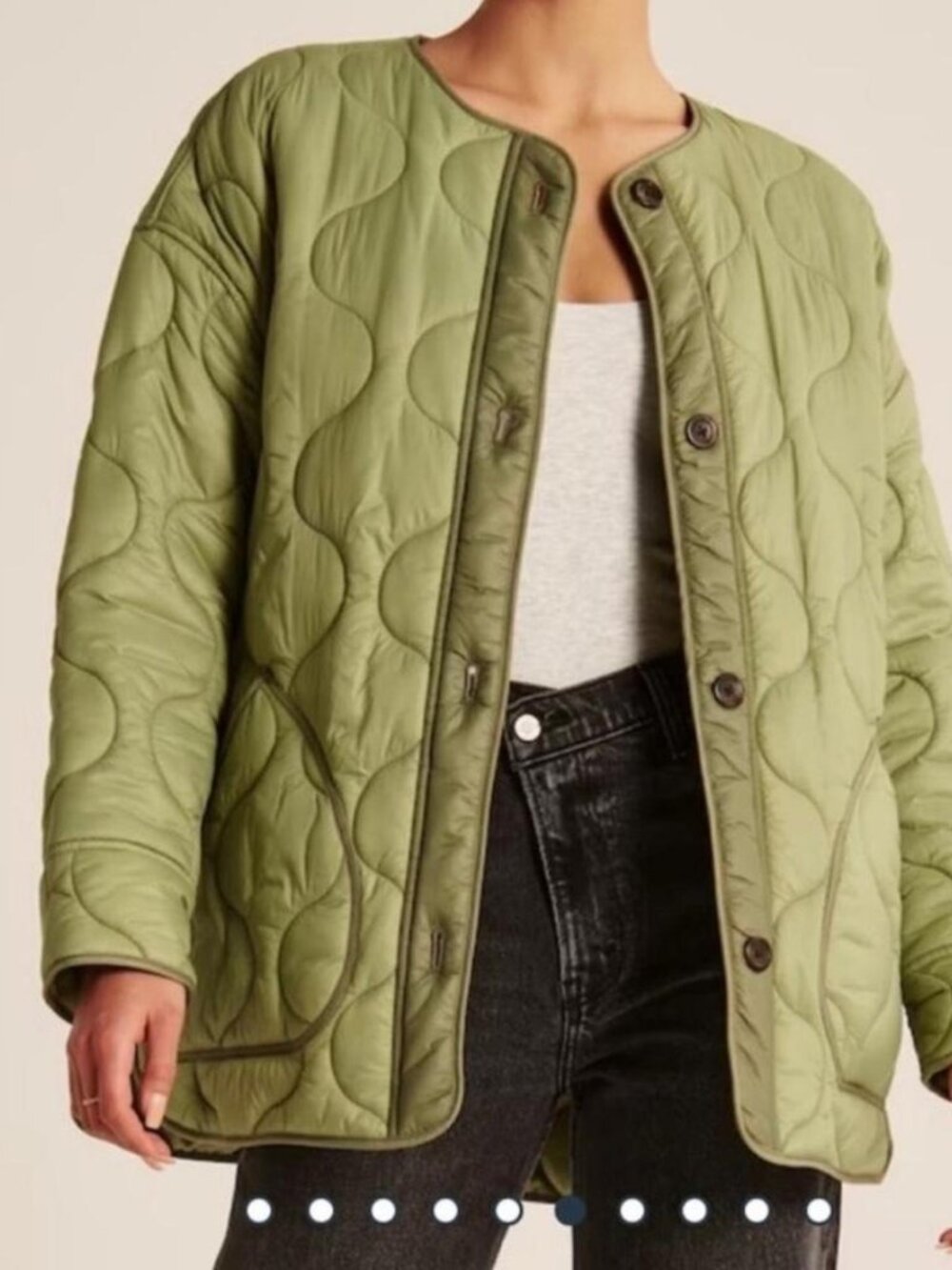 NEW! Abercrombie Quilted Jacket, Size Medium